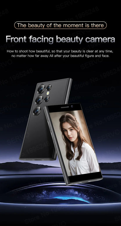 2024 New SERVO S24 Mini 4G Global Smartphone Android System Google Store 2000mAh Facial Unlock Small Smartphones Latest Upgrade - AMULET RING STORE