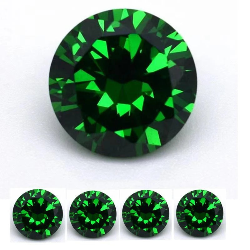 Brilliant Natural AAAAA+ Emerald 10.0mm 6.50Carat Round Cut Gemstones Sri-Lanka VVS Gem