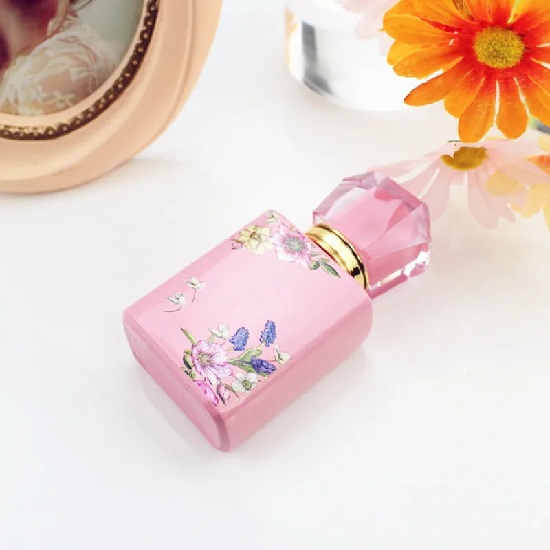 5/10pcs 50ml Square Glass Perfume Bottle Black/Pink/White/Red Spray Bottle Empty Fragrance Packaging Bottle Refillable