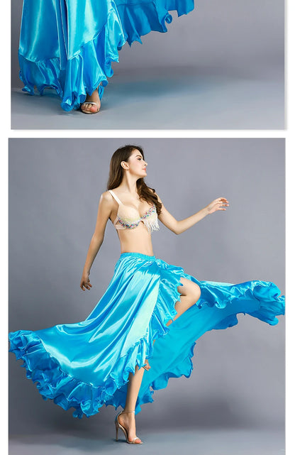 Sexy Belly Dance Skirt Bot f Skirt New Sle Spring Summer Large Swing Beginner Eastern Dance Practice Long Skirt