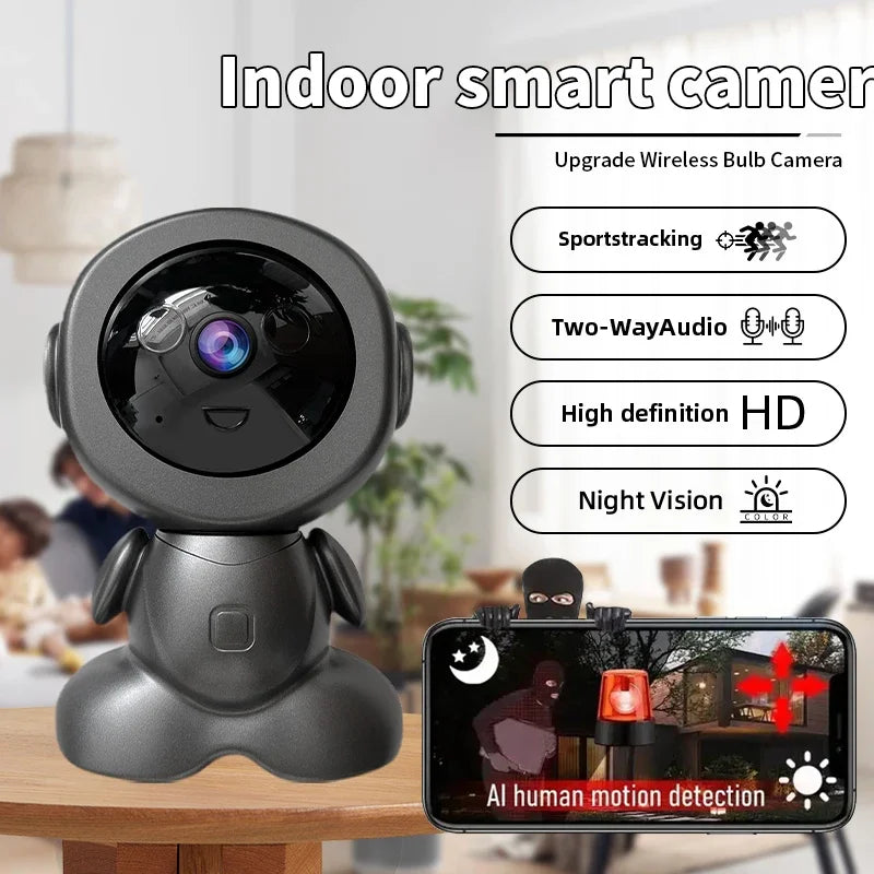 8MP Wifi Security Camera Indoor HD Baby Monitor Smart Home Surveillance Robot PTZ Camera Auto Tracking Night Vision Pet Monitor - AMULET RING STORE