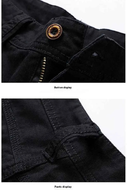 Summer Man Cotton Cargo Shorts Mens Jogger Sport Casual Shorts Male Multi Pocket Streetwear Outdoor Fashion Shorts Pants Trouser