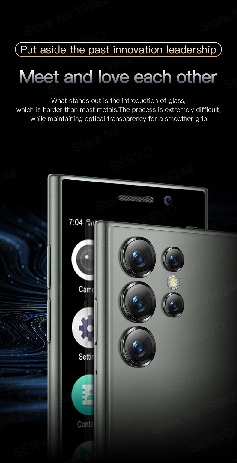 2024 New SERVO S24 Mini 4G Global Smartphone Android System Google Store 2000mAh Facial Unlock Small Smartphones Latest Upgrade - AMULET RING STORE