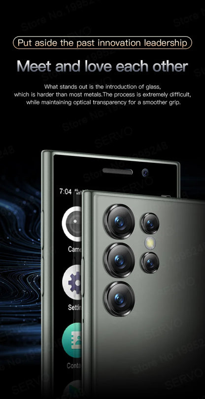 2024 New SERVO S24 Mini 4G Global Smartphone Android System Google Store 2000mAh Facial Unlock Small Smartphones Latest Upgrade - AMULET RING STORE