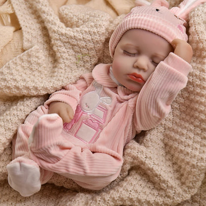 16 Inch 40cm Loulou Full Body Soft Vinyl Girl Reborn Baby Doll Lifelike Bebe Reborn Doll Toys Realistic Baby Doll Toys