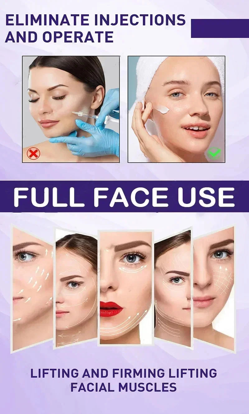 Effective V-Shape Face Slimming Lifting Facial Cream Lift Up V Double Chin Cheek Slimming Firming Anti Wrinkle Beauty Skin Care - AMULET RING STORE