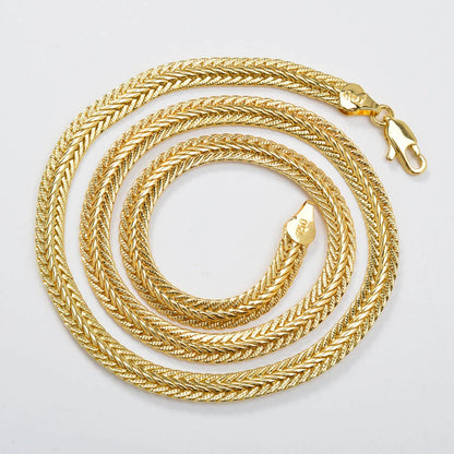 Hip Hop Chain Neck Choker Jewelry for Men Boy 18k Gold Plated Minimalist Long Necklace Italian Man Birthday Party Gift Wholesale - AMULET RING STORE