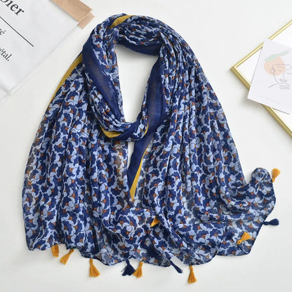 Luxury Brand Scarf For Woman Soft Cotton Shawl Wrap Tassel Viscose Muslim Woman Hijab Boho Beach Towel Female Bandana Headscarf - AMULET RING STORE