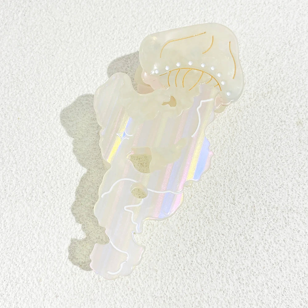 Creative Funny Acetate Tortoise Sturgeon Fish Shark Hairpin Oversize Marine Animal Barrettes Thick Hair Clip Claw Accessories - AMULET RING STORE