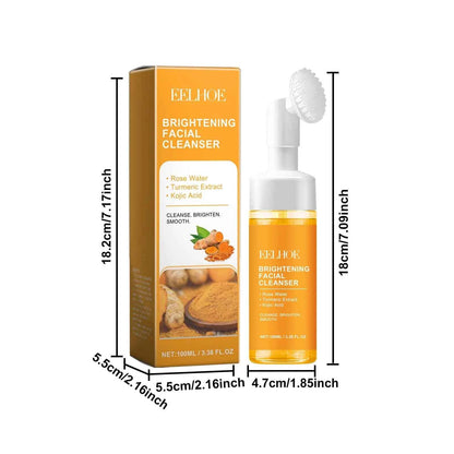 EELHOE Turmeric Facial Cleaner Brush Oil Control Remove Blackheads Pore Cleaning Moisturizing Brightening Face Cleaner