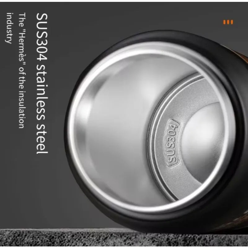 + Portable 304 SS Thermos, Large Capacity, Insulated to Hold Cold/Hot, Ideal for Sports, Hiking & Outdoor Trips - AMULET RING STORE