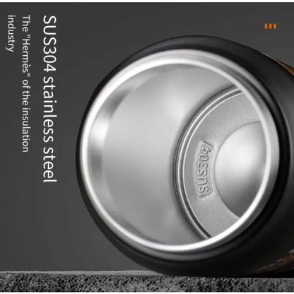 + Portable 304 SS Thermos, Large Capacity, Insulated to Hold Cold/Hot, Ideal for Sports, Hiking & Outdoor Trips - AMULET RING STORE