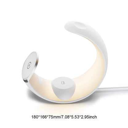 4 in 1 Magnetic Fast Charging Dock Station QC3.0 PD with Desk Lamp Wireless Charger Station Holder for iPhone AirPods IWatch