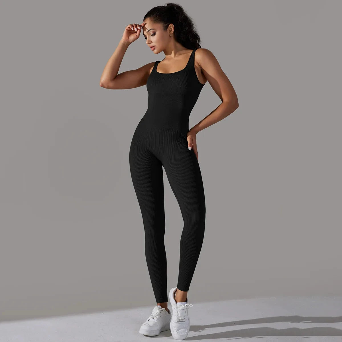 Sport Suit Yoga Outfits Set Clothes Fitness Jumpsuit Sportswear For Women Gym Running Training Athletic Suit Wear For Female D43