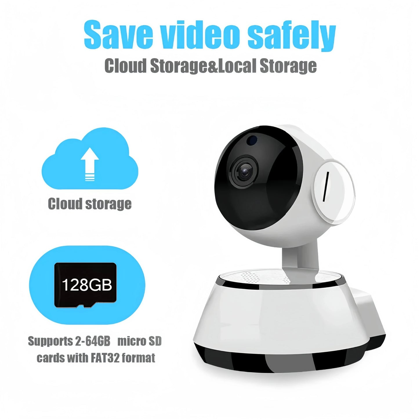 8MP IP WiFi Camera Surveillance Security Baby Monitor PTZ Smart Home AI Human Tracking Cam Night Vision CCTV Indoor Video Camera - AMULET RING STORE