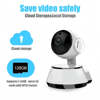 8MP IP WiFi Camera Surveillance Security Baby Monitor PTZ Smart Home AI Human Tracking Cam Night Vision CCTV Indoor Video Camera - AMULET RING STORE