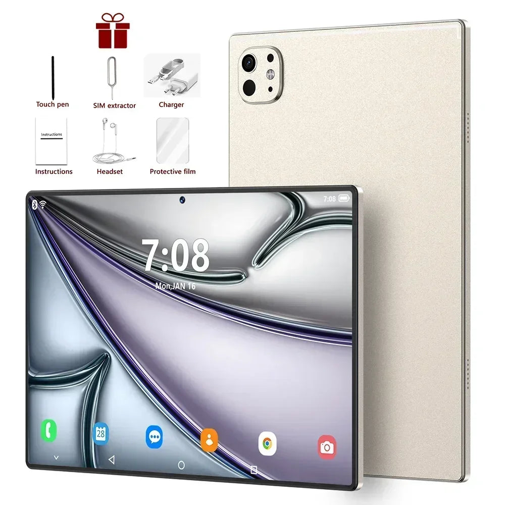 2025 Pad 9S Pro Tablet Android 15 22GB+2T Tablette Snapdragon888 Tablet PC Original Global Version 5G Dual SIM Card WiFi