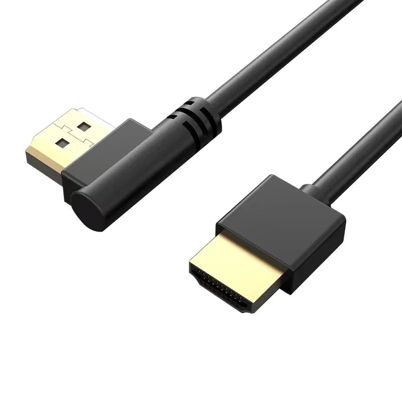 90 Degree HDMI 2.0 Cable - Graphene Enhanced for Space-Saving Installations | 8K, 3D & High Refresh Rate Aux Cable Hdmi Cable - AMULET RING STORE