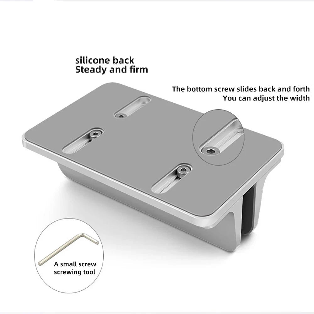 Vertical Laptop Stand Holder Foldable Aluminum Notebook Stand Laptop Tablet Stand Support For Macbook Air Pro PC 13-17 inch - AMULET RING STORE