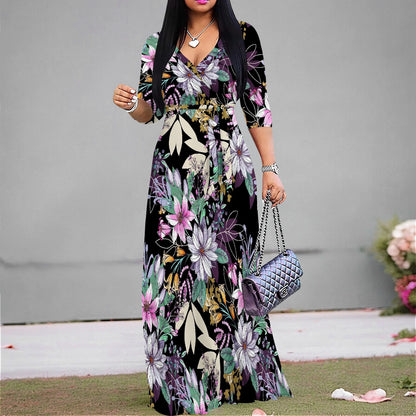 Women's Casual Sexy V Neck 3/4 Sleeves Club wear Party Outfits