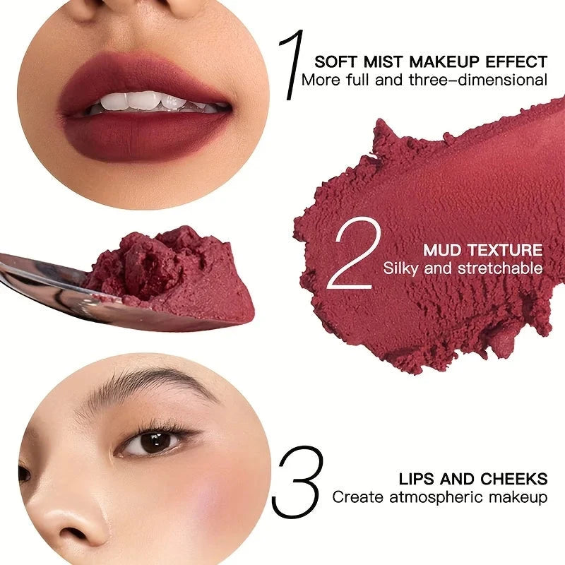 19 colors Matte Velvet Lip Gloss Waterproof Liquid Lipstick Nude Black Lips tint Makeup Lip Glaze Cosmetics Red Lip Stain Beauty - AMULET RING STORE