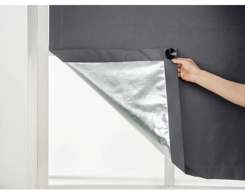 Blackout Skylight Window Blinds with Suction Cups Portable Thermal Insulated Adjustable Curtain for Bedroom Travel Car - AMULET RING STORE