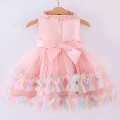 Princess Baby Girl Dress 0 6 Months Tutu Dress for Baby Girl 1 Year Old Newborn Infant Wedding Birthday Party Flower Puffy Gown