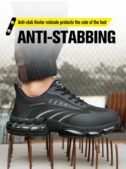 Breathable, lightweight and comfortable anti-smash and anti-puncture safety shoes - AMULET RING STORE