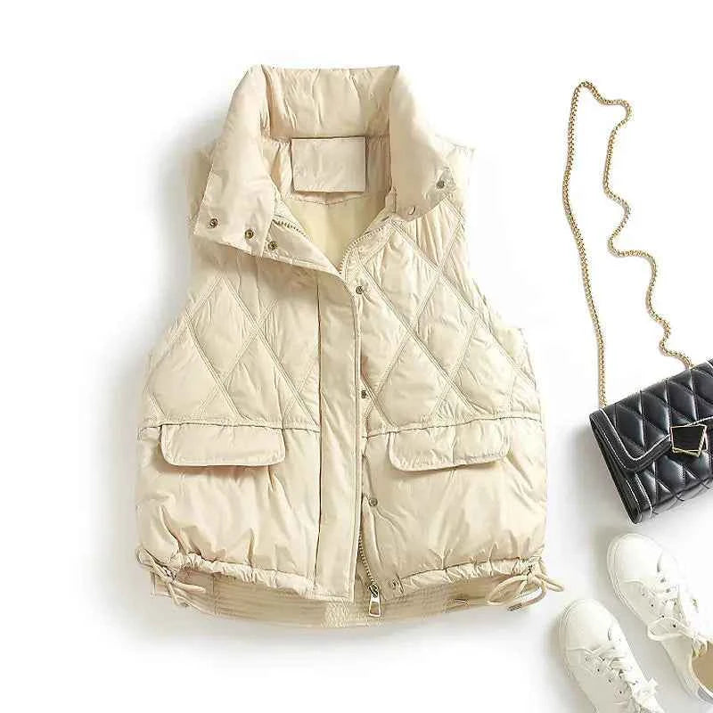 Padded Coats Down Vest Jacket For Women Very Warm Hit High Quality New Feather Coat Sleeveless Vests Jackets Woman Winter 2025