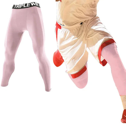 Men Women Kid Children Running Long Tights GYM Pocket Pants Basketball Football Soccer Fitness Exercise Sport Hiking Leggings 12