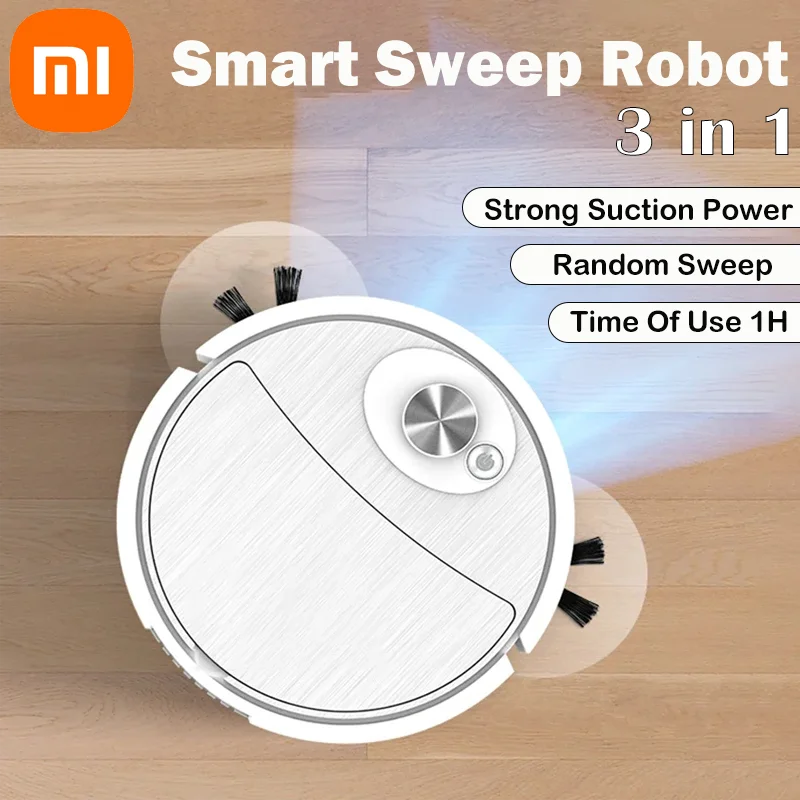 Xiaomi MIJIA 3-in-1 Smart Sweep Robot Suction Power Fully Automatic Home Cleaning Machine 로봇청소기 USB Charge Smart Cleaner - AMULET RING STORE