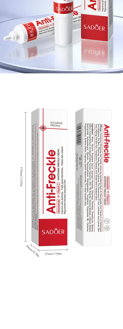 Effective Whitening Freckles Face Cream Dark Spot Corrector Remove Melasma Fade Melanin Pigmentation Brighten Skin Care Products