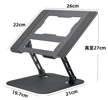 Aluminum 360° Rotation Portable Desktop Foldable Laptop Tablet Holder Bracket For iPad Macbook RedmiBook Galaxy Tab Book Laptop* - AMULET RING STORE