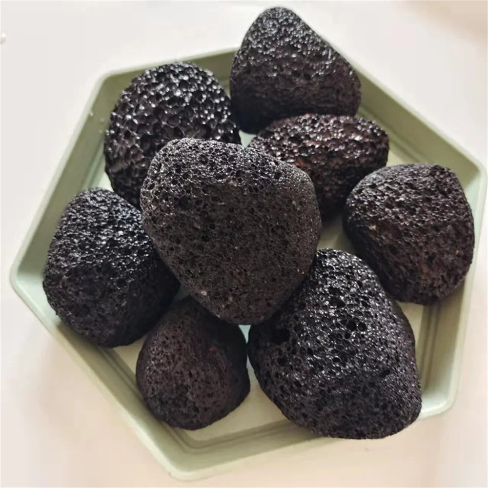 500g/pack Natural Porous Volcanic Rock Original Stone Geode Aromatherapy Essential Oil Diffuser Fish Tank Flower Pot Aquarium - AMULET RING STORE