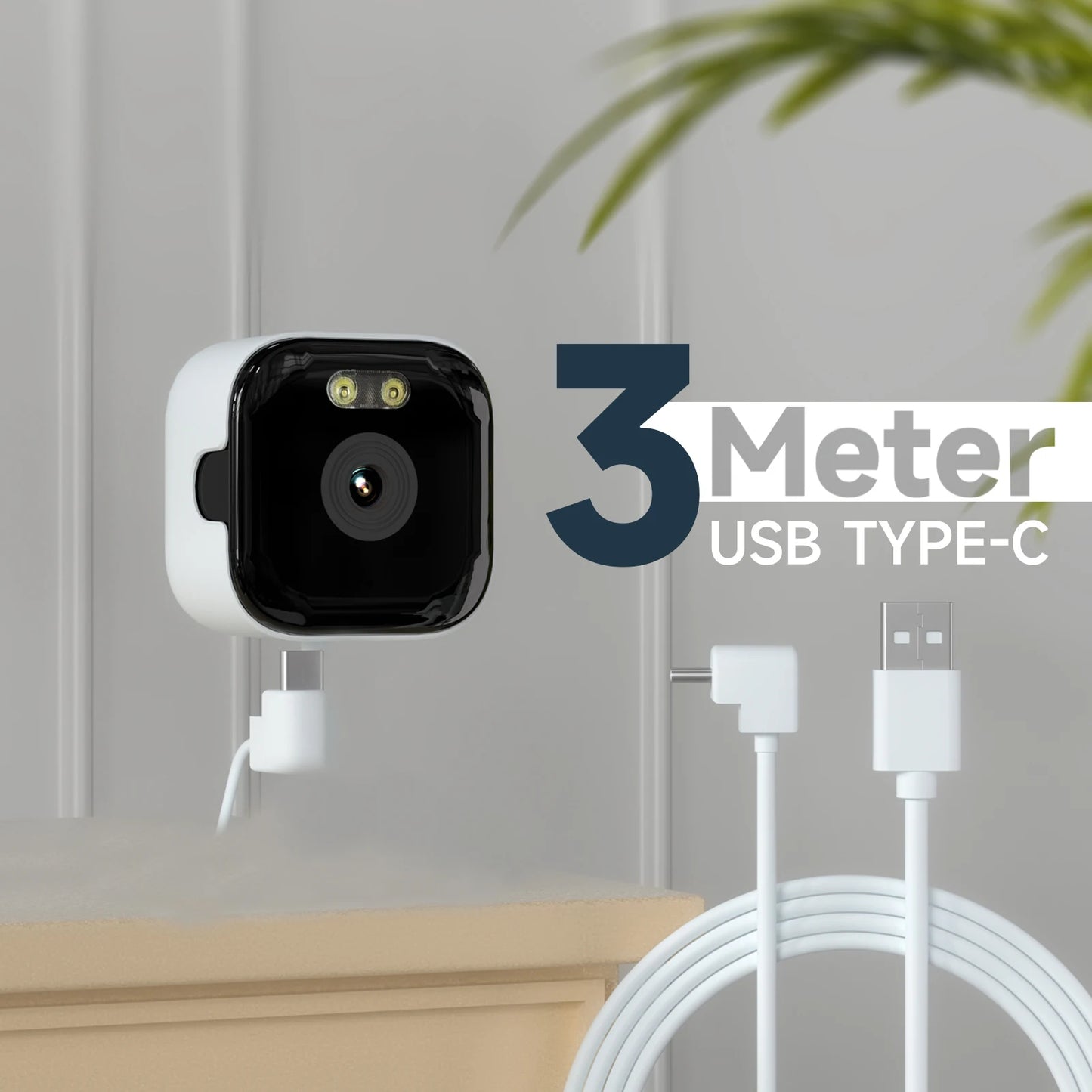 1/2PCS Window Camera - Replaces Outdoor Cameras | 2.4/5GHz Wi-Fi | 3MP Resolution | Full-Color Night Vision Through Window | - AMULET RING STORE