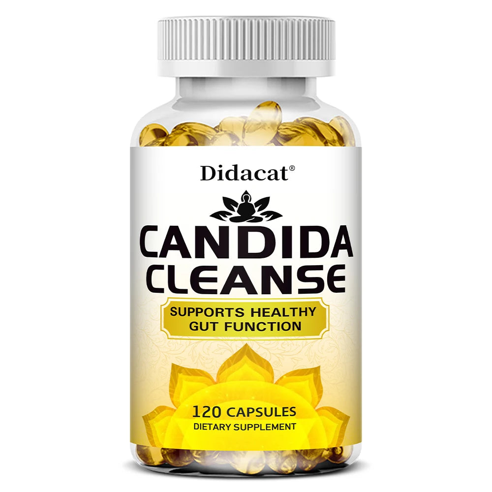 Candida Cleanse-Contains Natural Herbs and Probiotics To Support Healthy Bowel Function and Immune Health,Suitable for Unisex - AMULET RING STORE