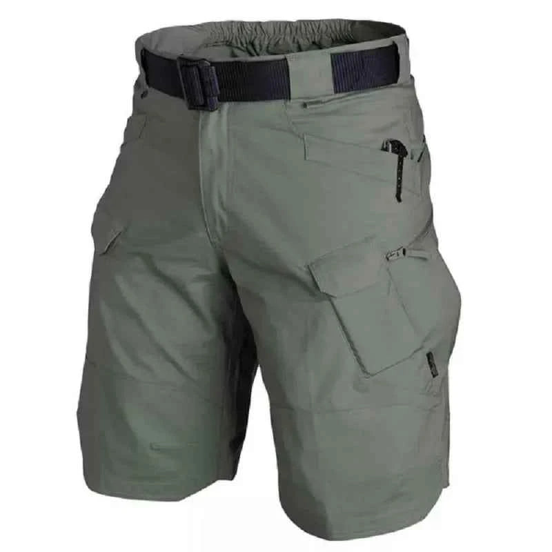 Summer Outdoor Tactical Cargo Shorts for Men - Waterproof, Multi-Pocket, Plus Size Hiking and Camping Urban Shorts