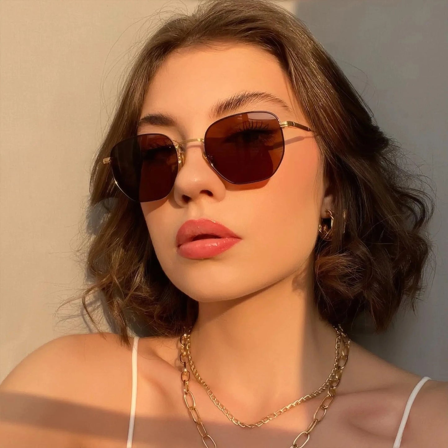 ZENOTTIC Hexagon Polarized Retro Sunglasses for Men Women-Vintage Metal Frame Design UV Protection Trendy Fashion Shades