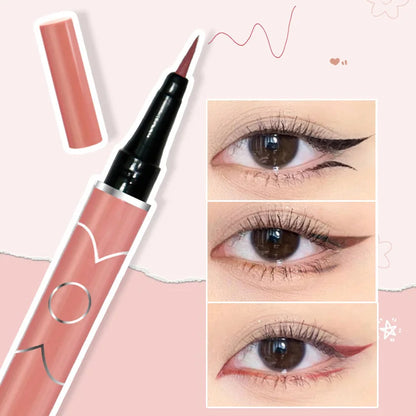 4 Colors Black Matte Liquid Eyeliner Waterproof Lasting Colorful Red Brown Quickily Drying Eyeliner Pencil Eyes Makeup Cosmetics - AMULET RING STORE