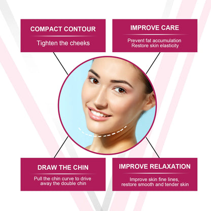 V-Shaped Face Cream Lift Firm Tighten Remove Double Chins To Create A Small V Slim-ming Face Anti Agin-g Beauty Massage Products - AMULET RING STORE