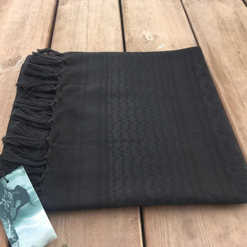 Keffiyeh Tactical Desert Scarf Wrap Shemagh Head Neck Arab Scarf Keffiyeh Scarf Wrap for Men And Women - AMULET RING STORE