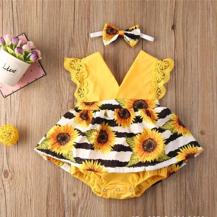 Baby Girl Dress New 2-piece Red Flower Baby Clothing Newborn Girl Lace Dress Princess Skirt Clothing 0-24M Princess Dress - AMULET RING STORE