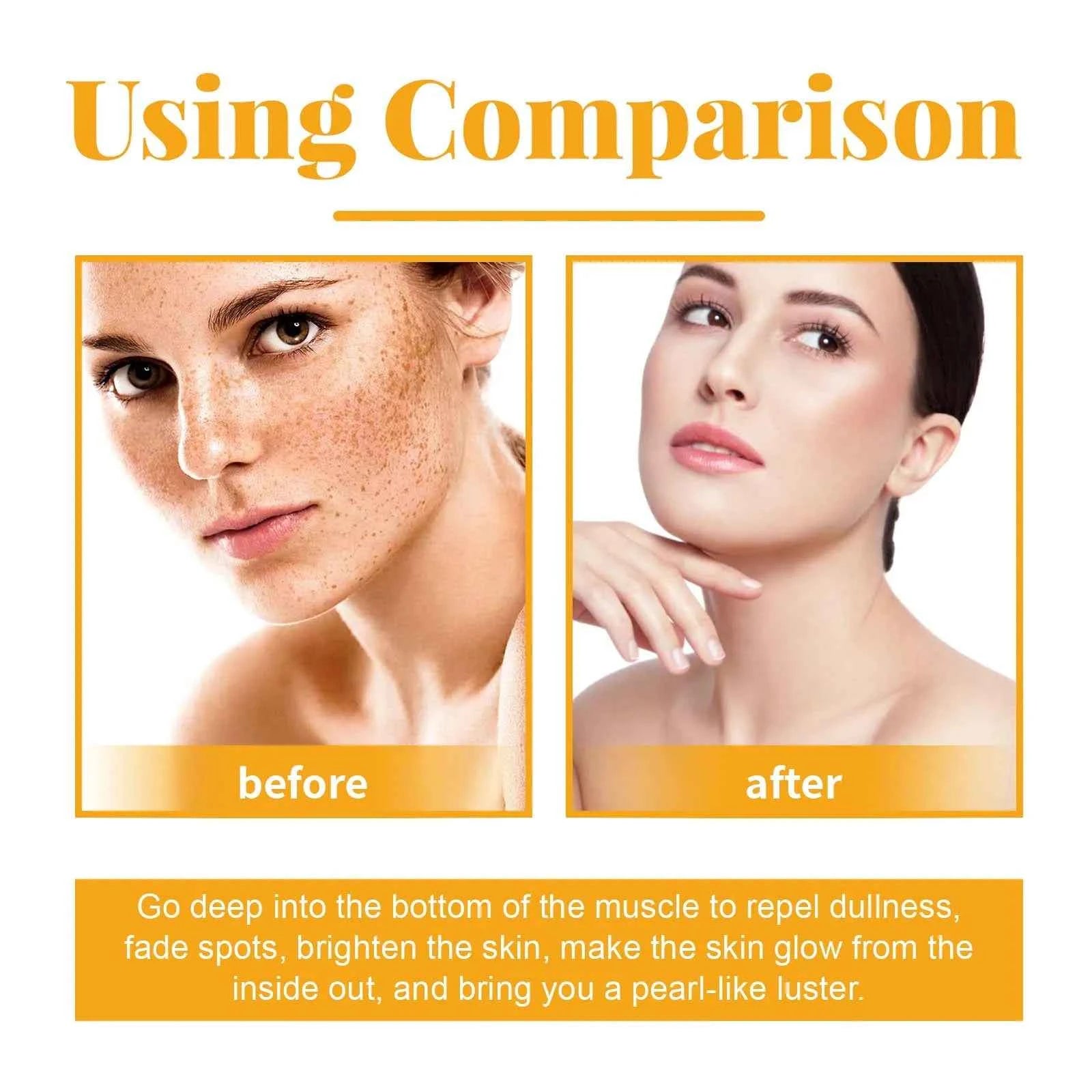 AHA Body Serum Collagen Moisturizing Spots Eraser Corrector Shrink Pore Repair Lighten Body Face Skin Care Hydrating Face Serum