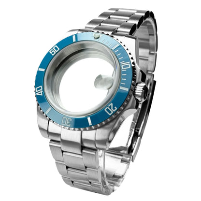 40mm 200m Waterproof NH34 NH35 NH36 Watch Case Accessories for Oyster Band SUB Watch Maker 120clicks BGW9 blue lume Bezel - AMULET RING STORE