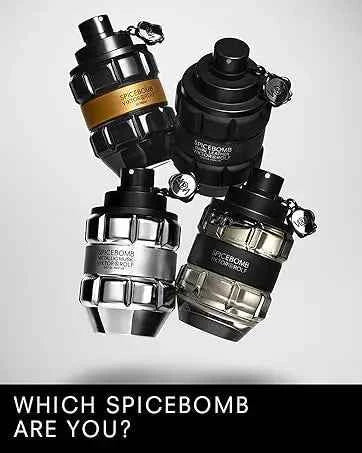 Viktor&Rolf - Spicebomb Eau De Toilette - Woody & Spicy - Cologne for Men - with Notes of Citrus & Tobacco Valentine Perfume