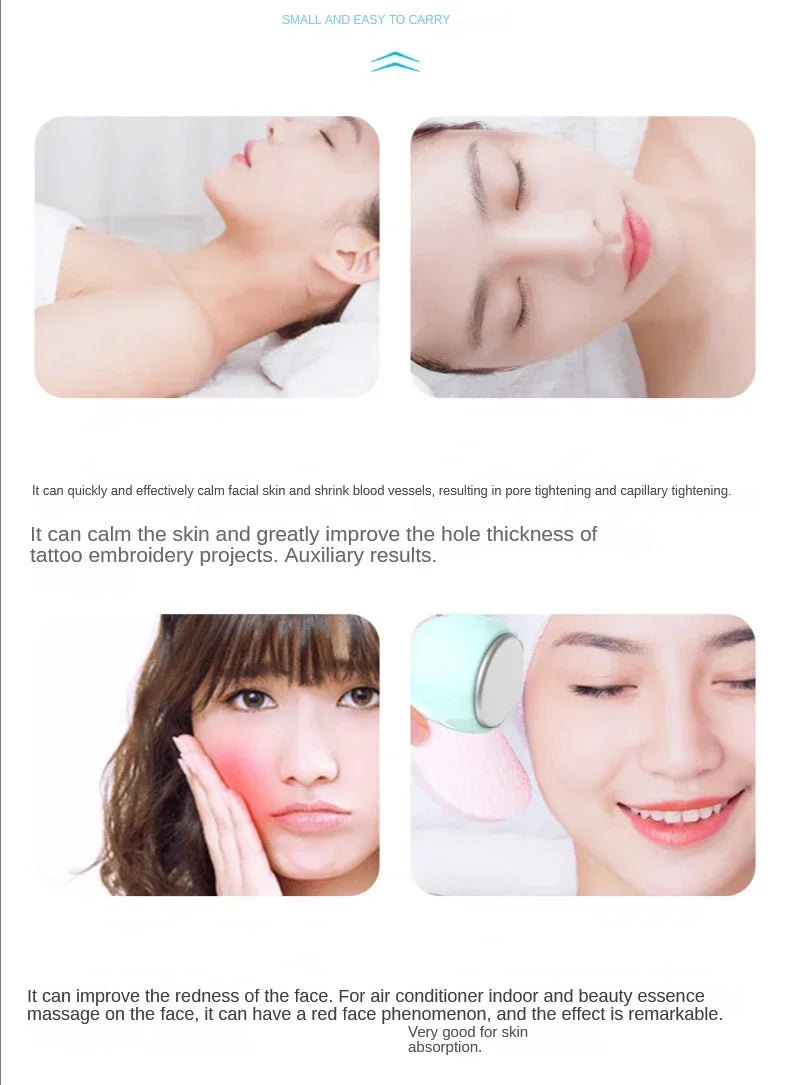 Face Skin Ice Roller Cooler Skin Lifting Face Cooling Massager Ice Compress Calm Skin Ice Cooler Eye Pouch Cooler Edema Remover