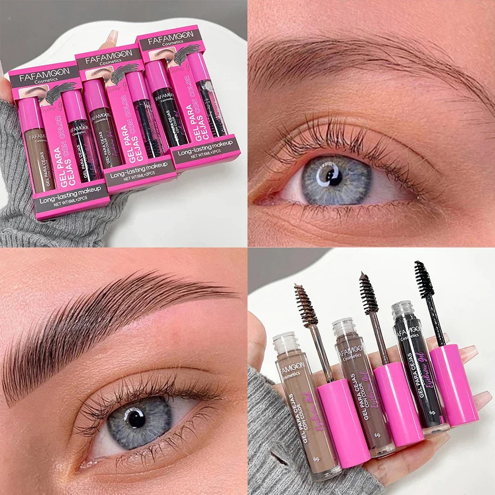 3 Colors Natural Liquid Dyeing Eyebrow Cream Waterproof Long Lasting Non-smudge Mascara Tint Makeup Cosmetic Brow Enhancer Cream - AMULET RING STORE