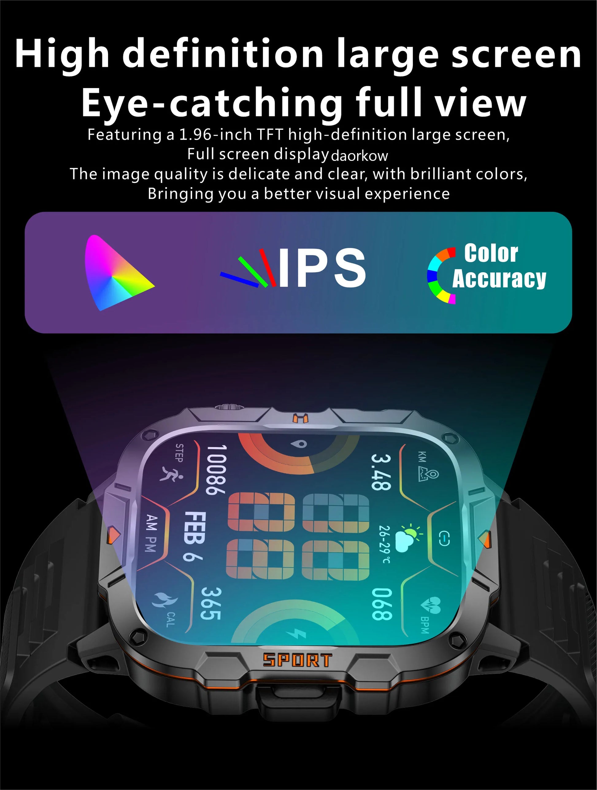 New Full Touch Smart Watch Men For Android Xiaomi Blood Pressure Oxygen Fitness Watch Waterproof LED Flashlight SmartWatch 2024 - AMULET RING STORE