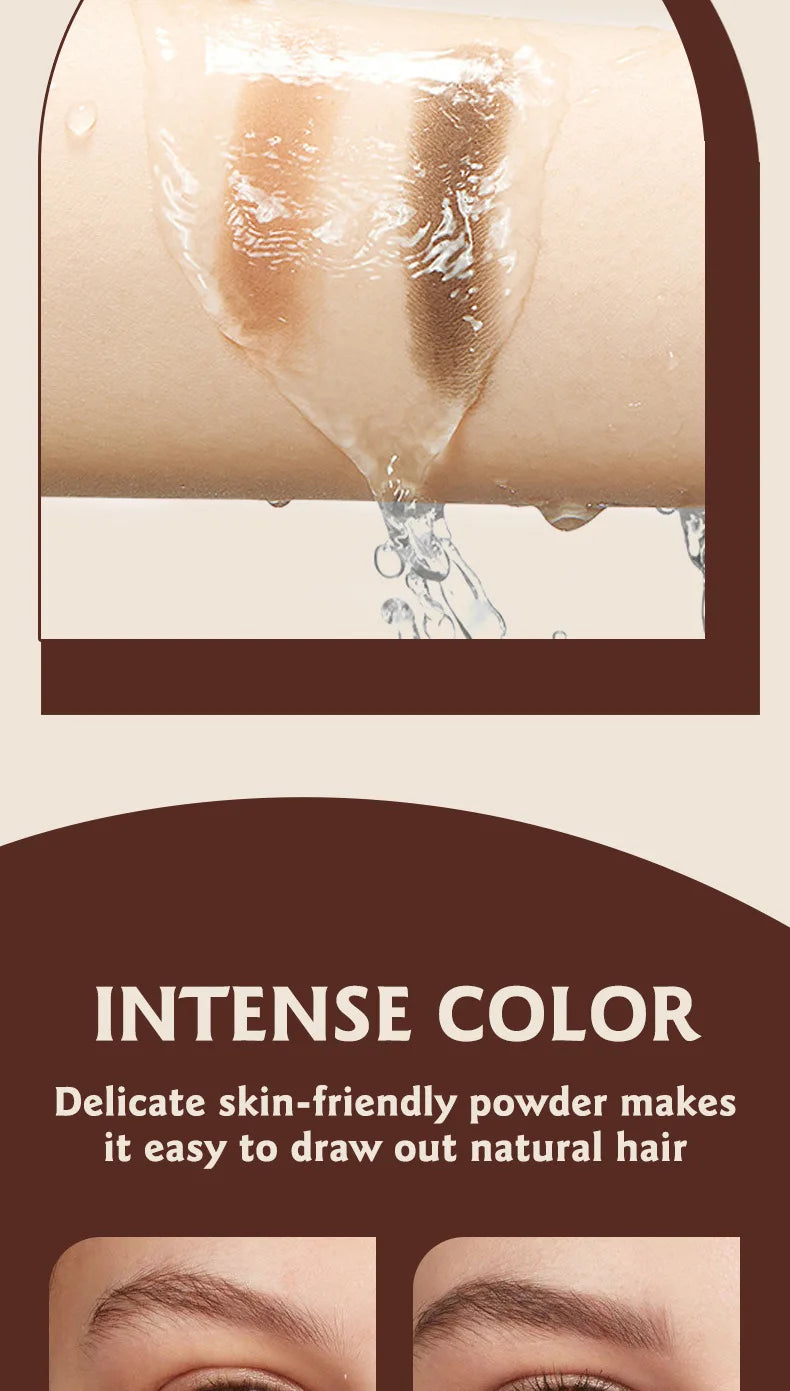 3 in 1 Three Color Eyebrow Powder Waterproof Sweat Proof Non Fading Suitable for Nose Shadow Highlights Cosmetics Women Makeup - AMULET RING STORE