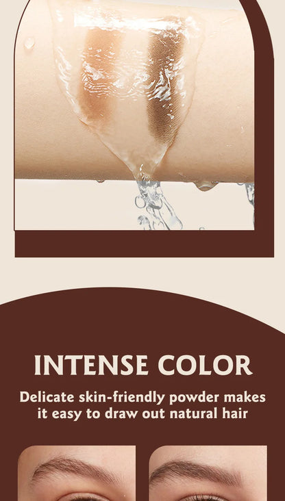 3 in 1 Three Color Eyebrow Powder Waterproof Sweat Proof Non Fading Suitable for Nose Shadow Highlights Cosmetics Women Makeup - AMULET RING STORE